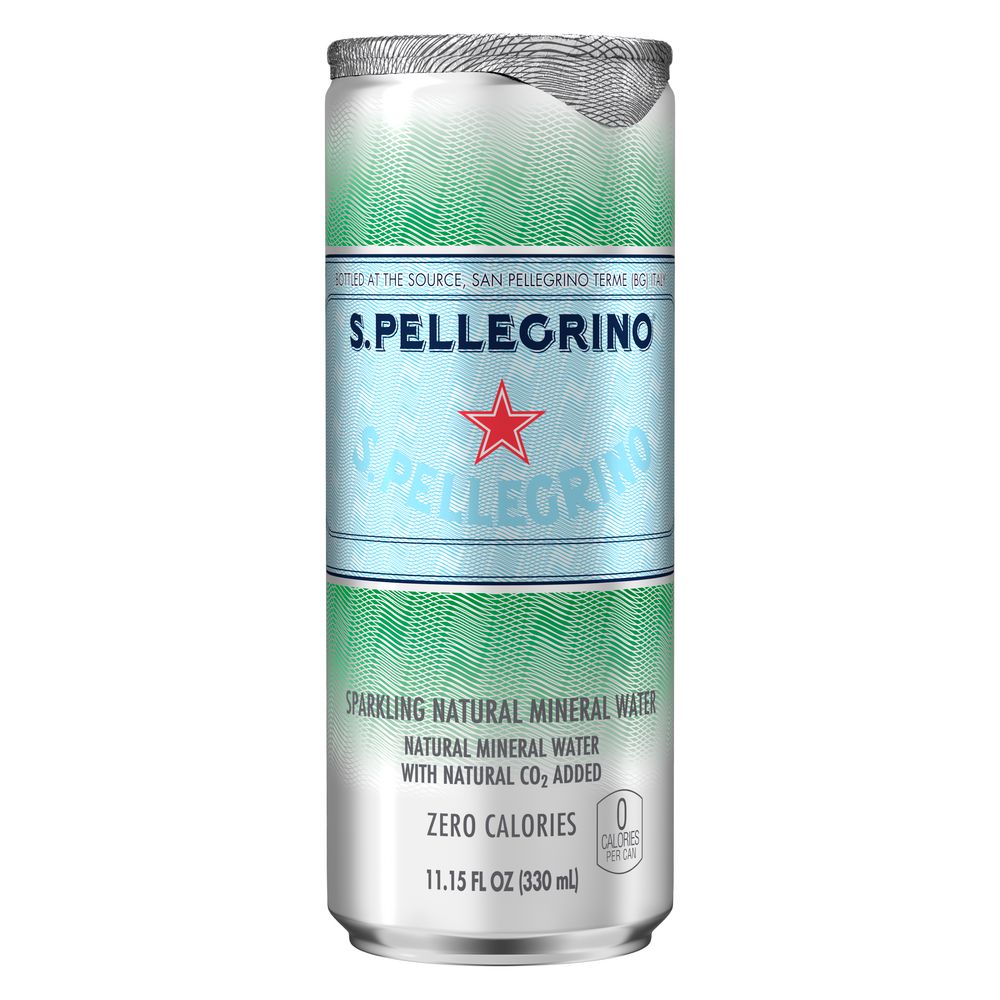 Agua con gas SAN PELLEGRINO mineral en lata (330 ml)