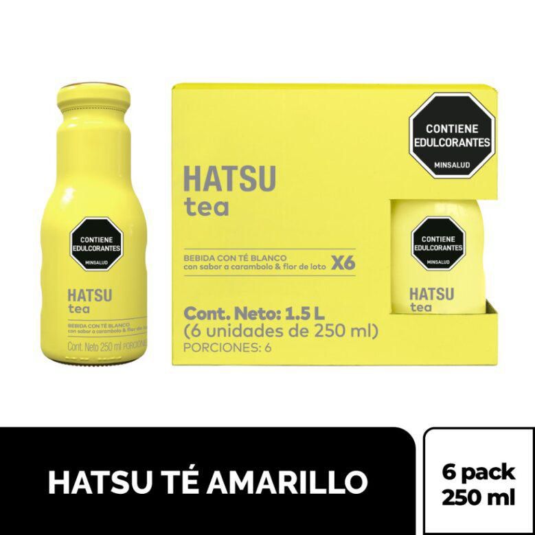 Té HATSU amarillo sin calorías x6und (1500 ml)