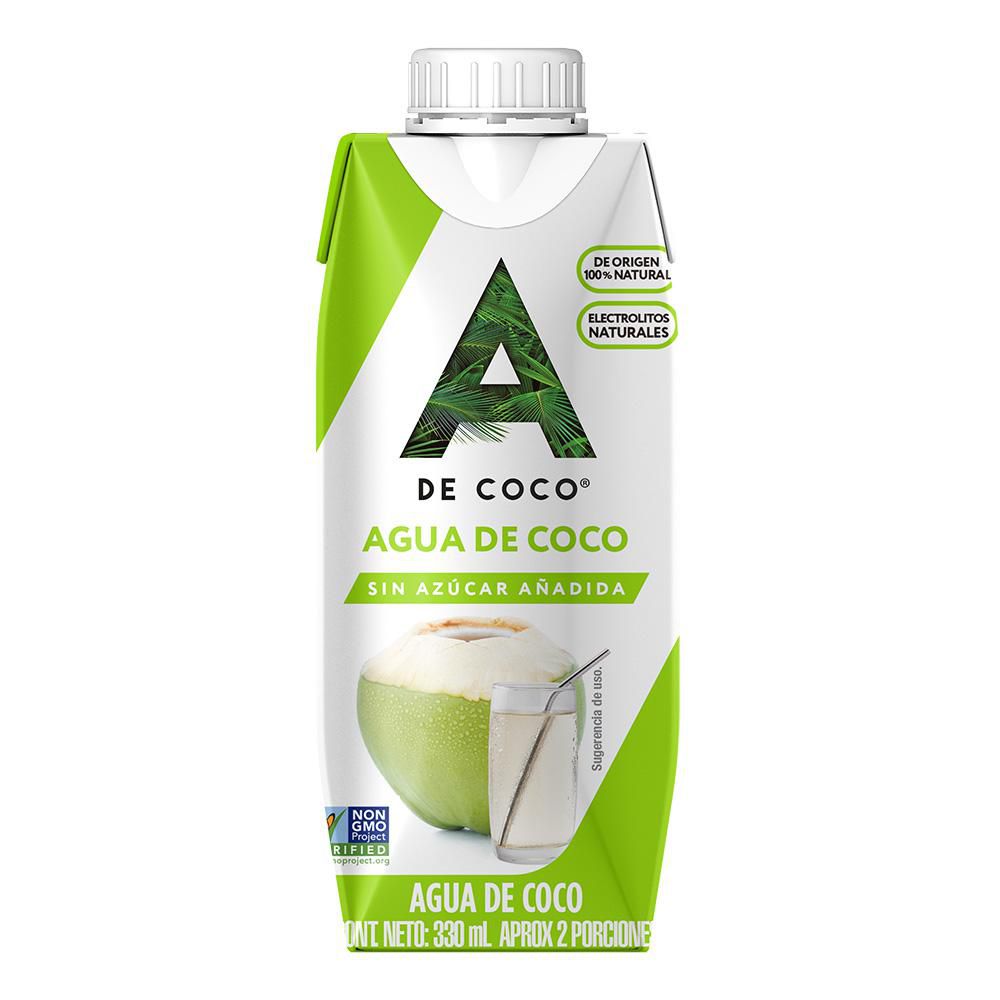 Agua de coco A DE COCO sin azúcar (330  ml)