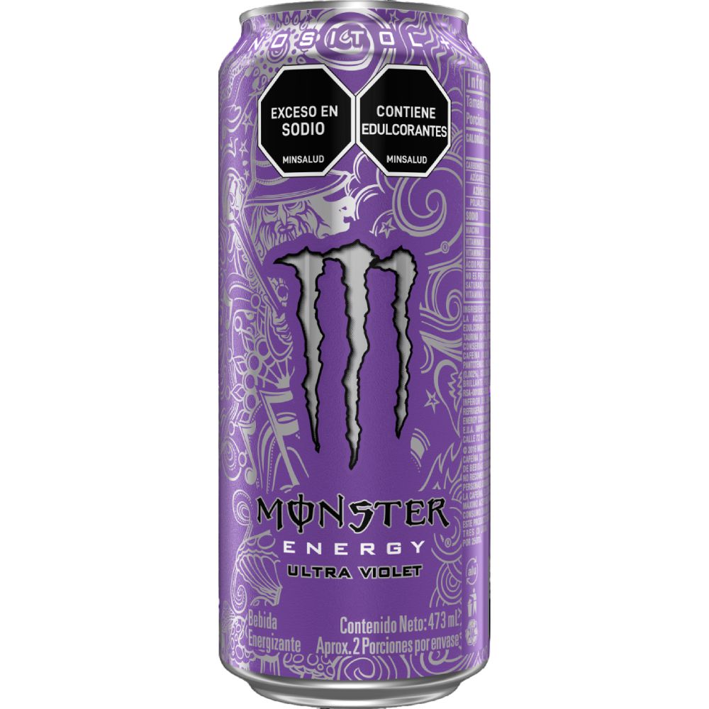 Bebida energizante MONSTER zero ultra violet (473 ml)