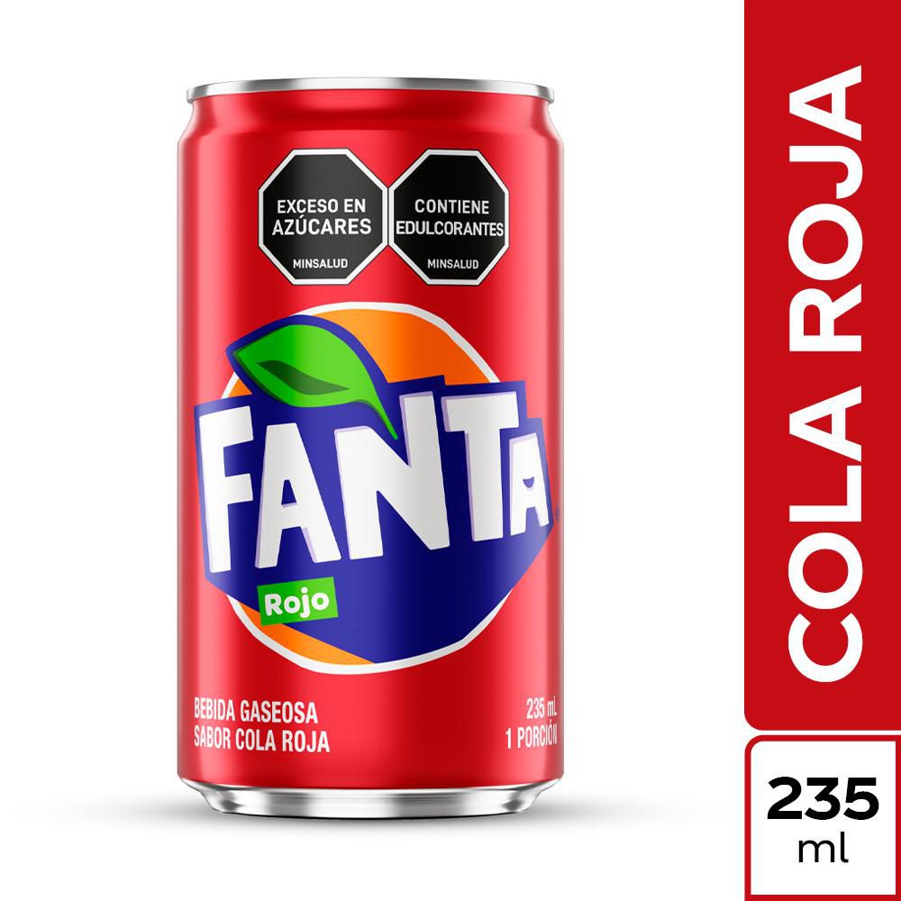 Gaseosa FANTA cola roja lata (235 ml)