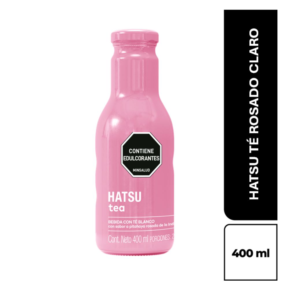 Té HATSU rosado pitahaya vidrio (400 ml)
