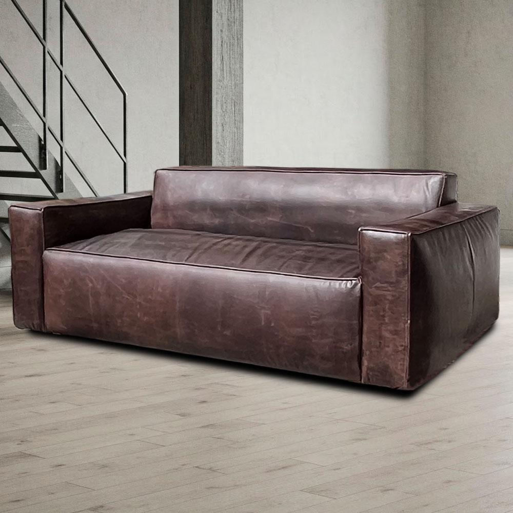 Sofa Touche En Cuero Natural 200X100cm