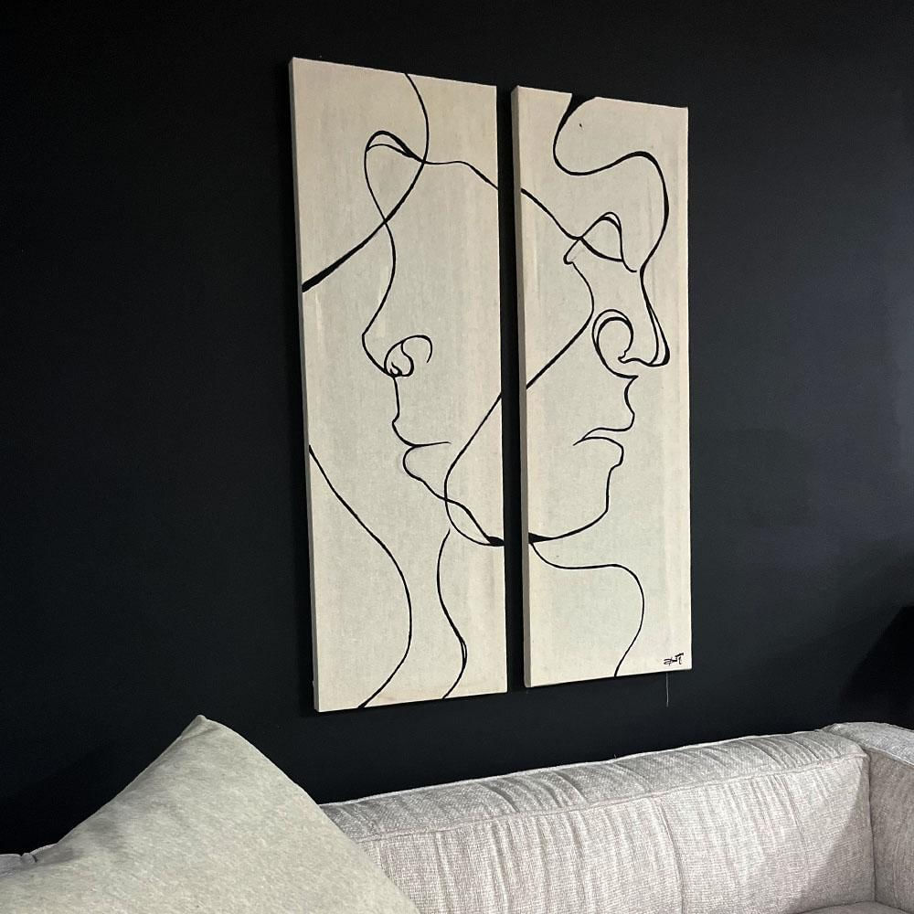 Cuadro Erika Acrilico Sobre Tela A Mano