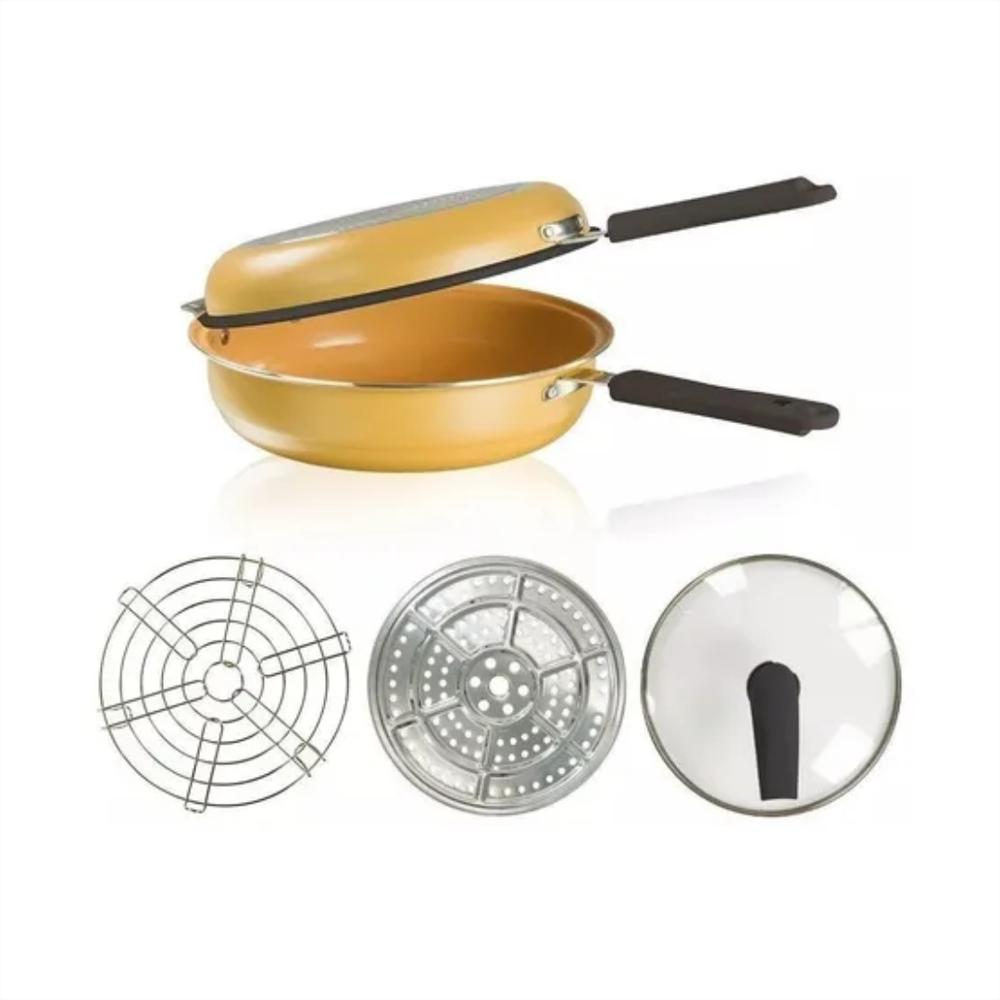 Sartén Doble Cara Antiadherente Dual Grill