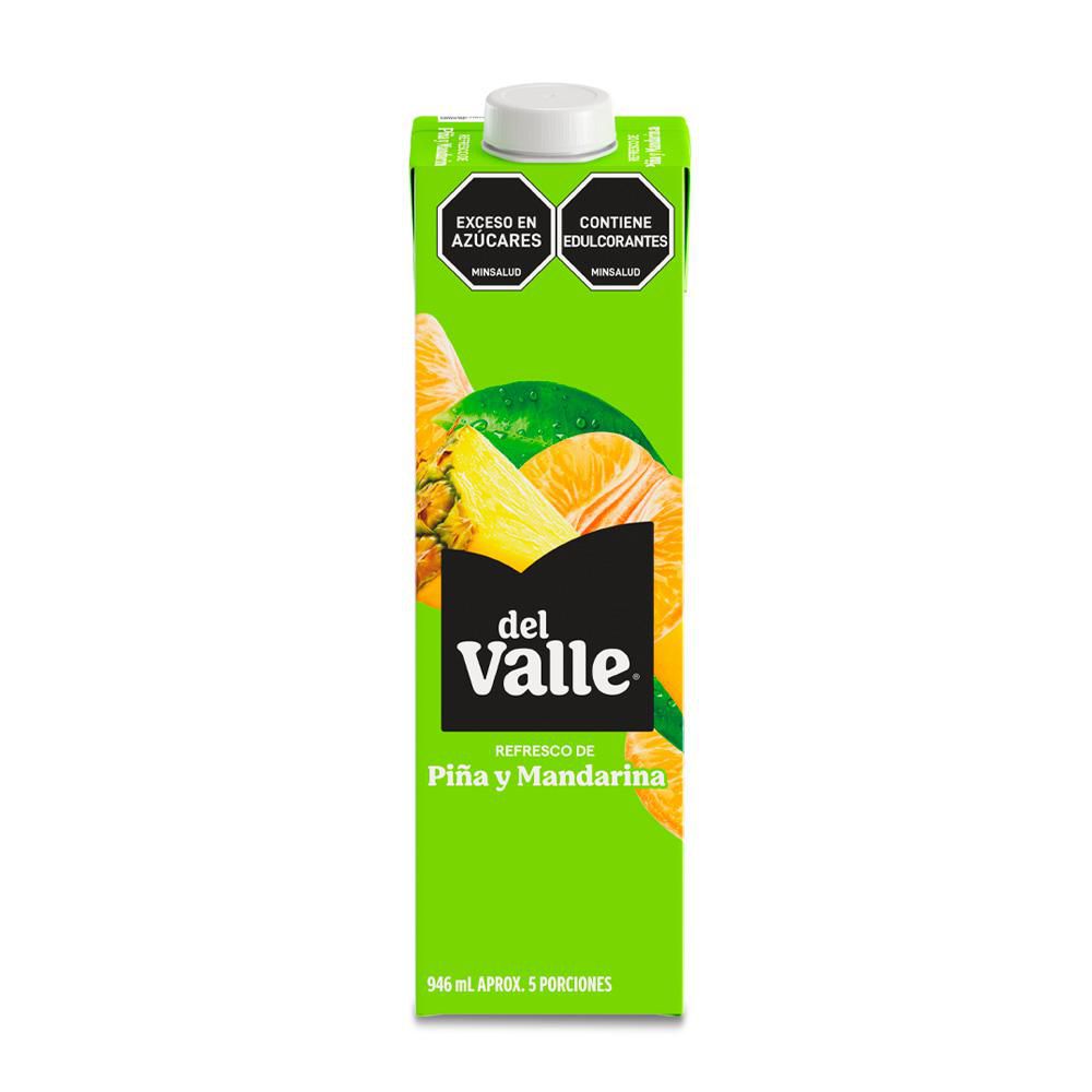 Refresco DEL VALLE piña y mandarina tetra pack (946  ml) img #2