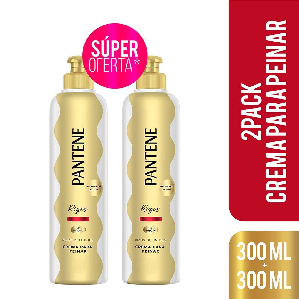 Crema para peinar PANTENE rizos definidos x2und (600 ml)