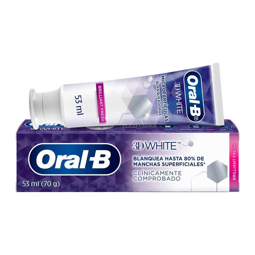 Crema dental ORALB 3d white brilliant fresh (53 ml)