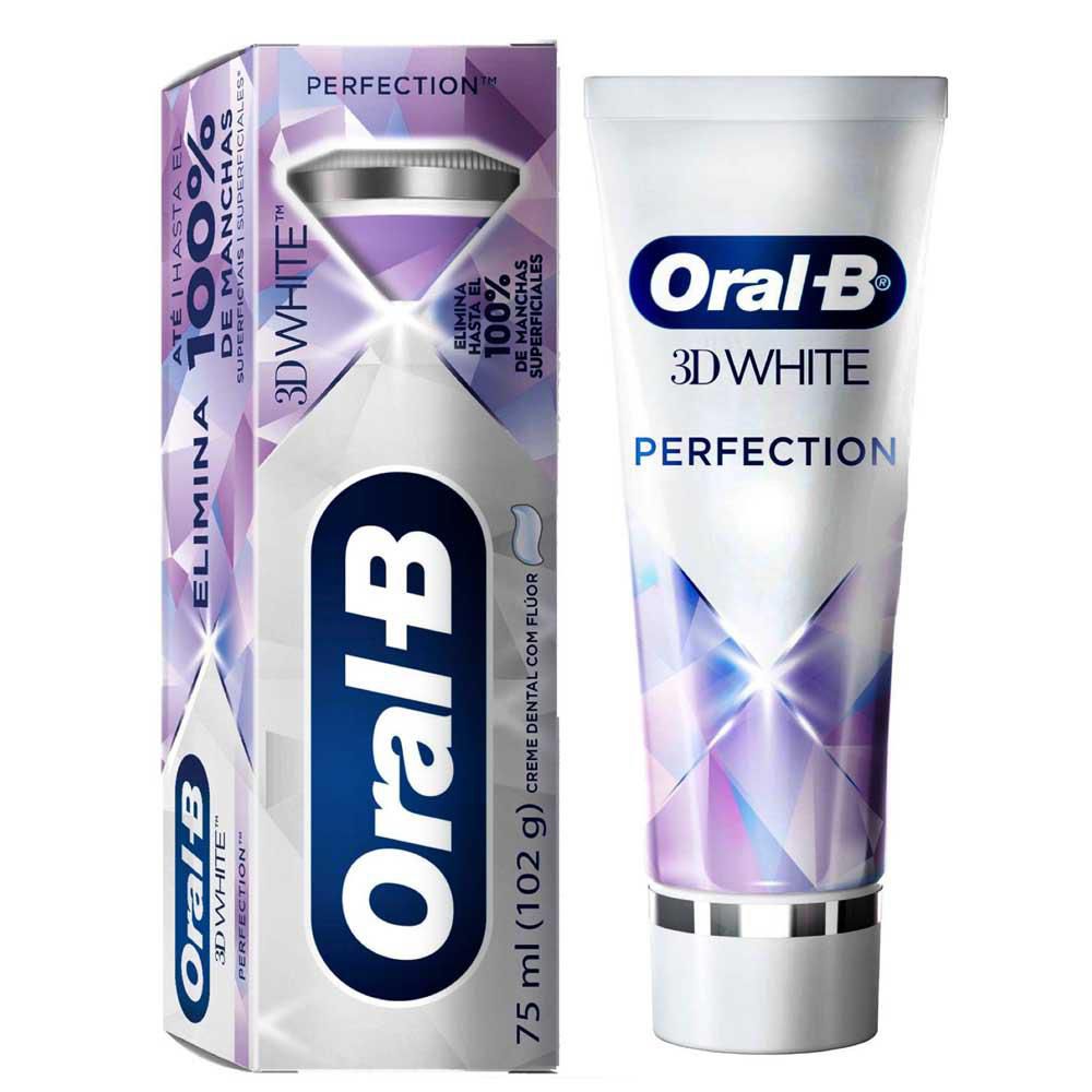 Crema dental ORALB flúor 3d white (75 ml)