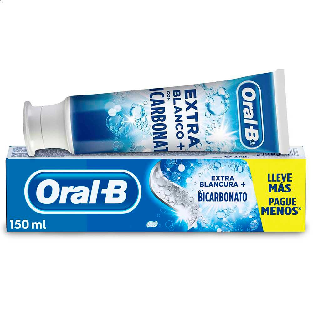 Crema dental ORALB extra blancura con bicarbonato (150 ml)