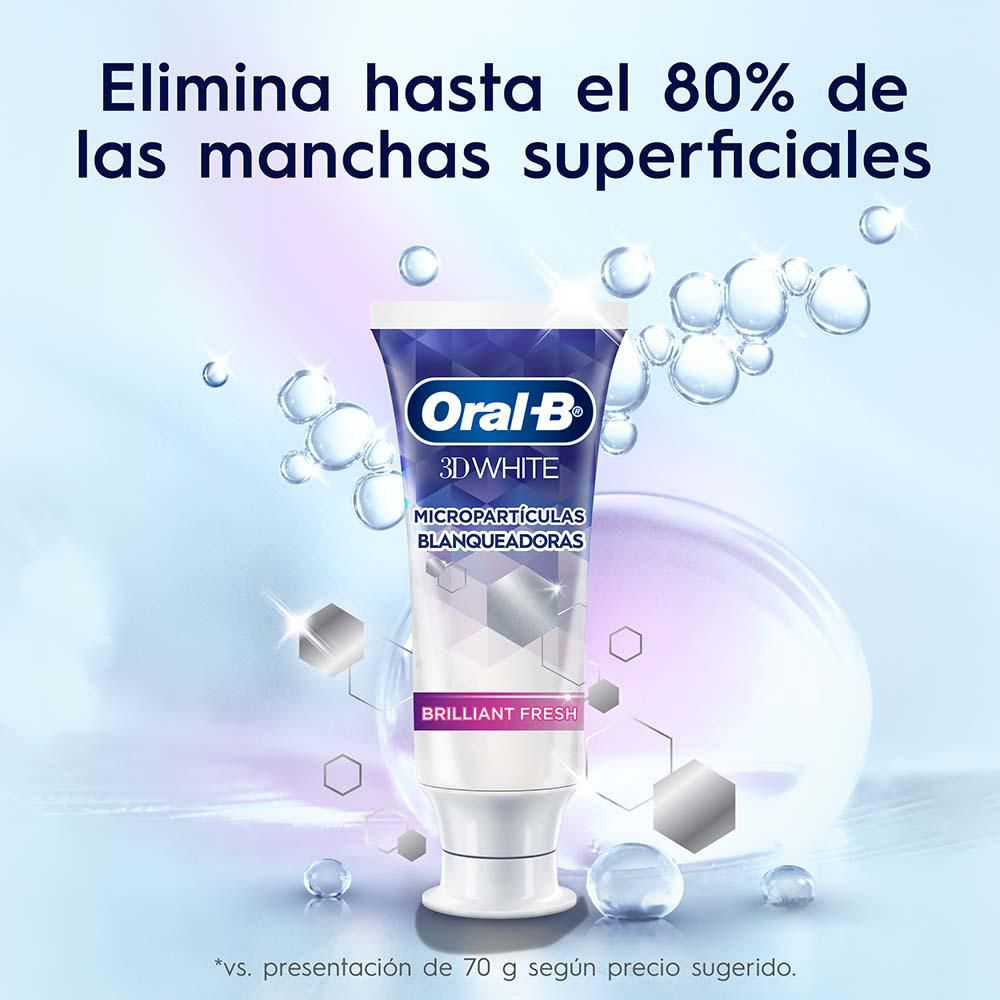 Crema + cepillo de dientes ORALB 3d white brilliant fresh (1  und) img #2