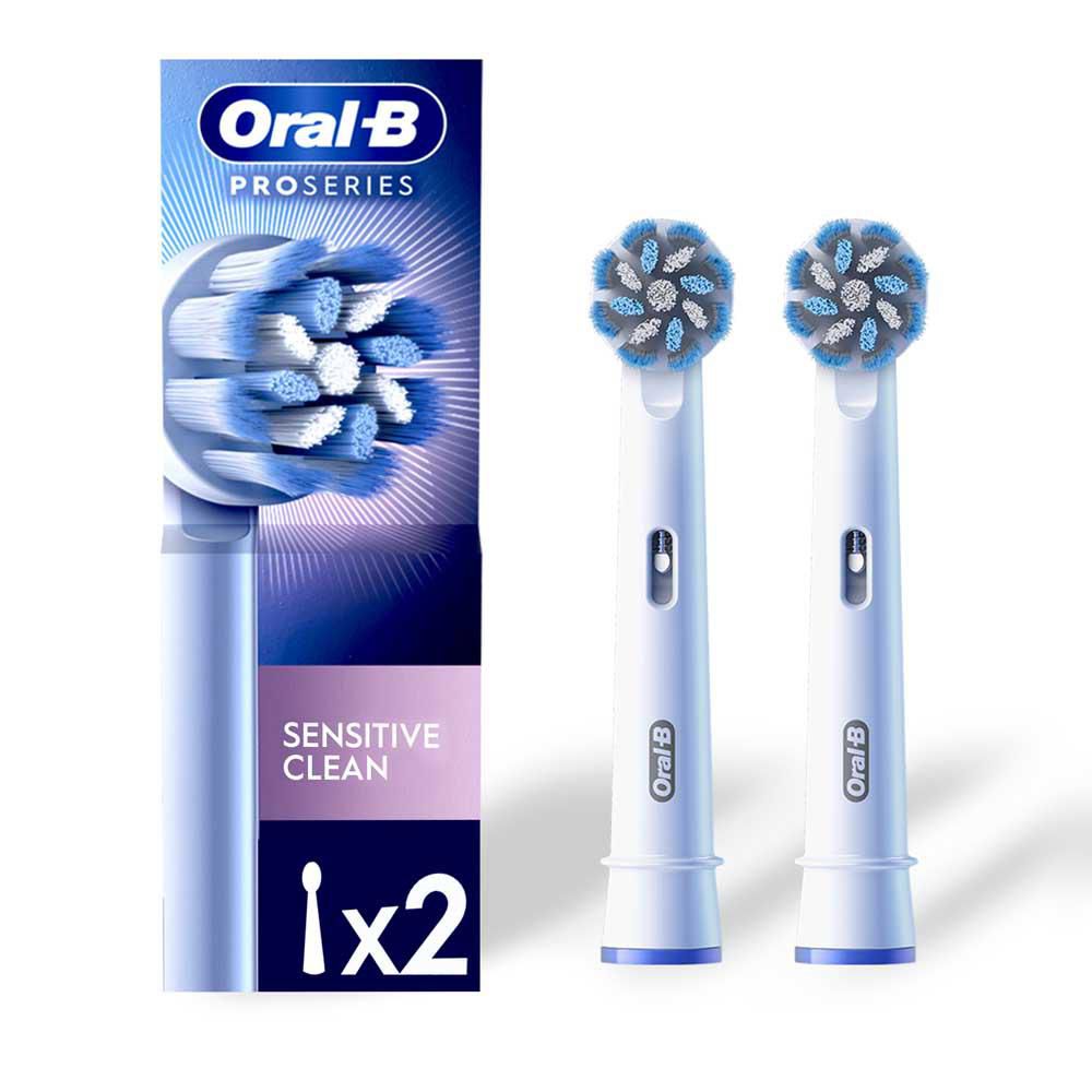 Cepillo de dientes eléctrico ORALB cabezal de repuesto sensitive clean (2 und)
