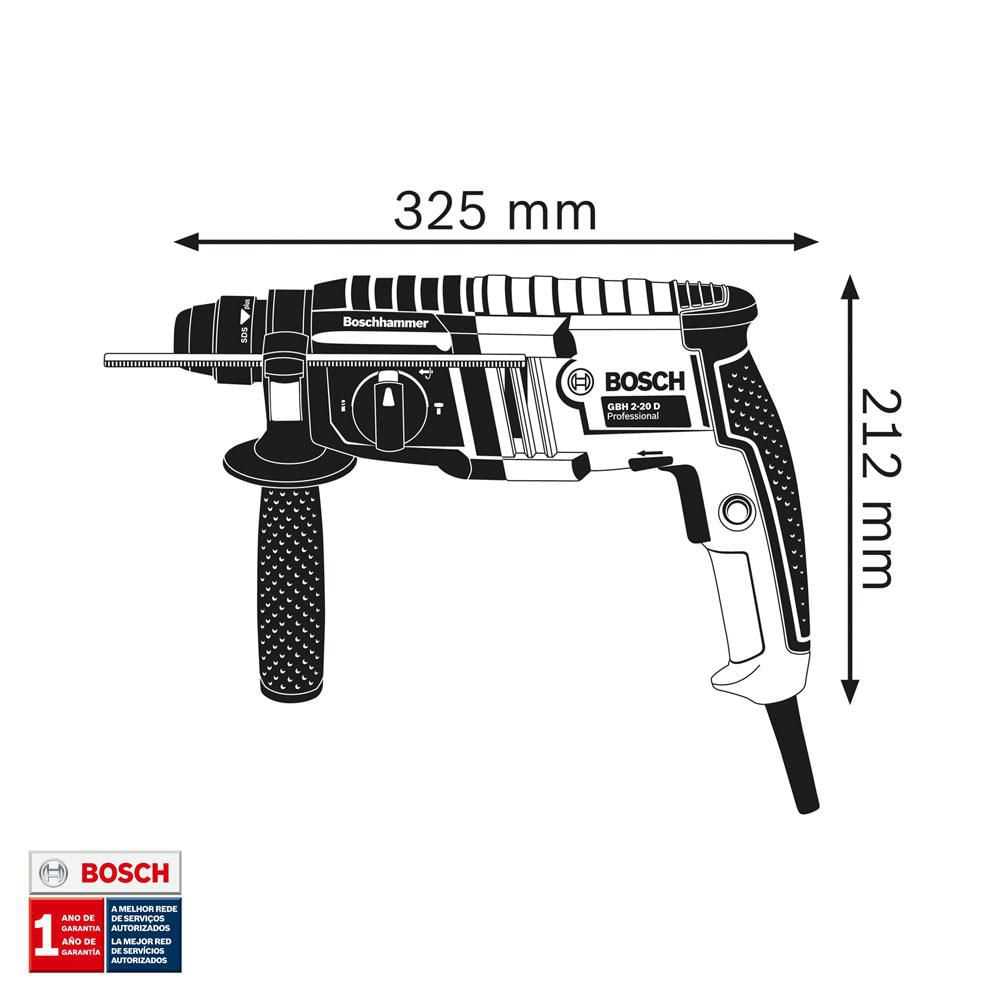 Martillo Perforador Demoledor BOSCH 61125A4G1 img #2