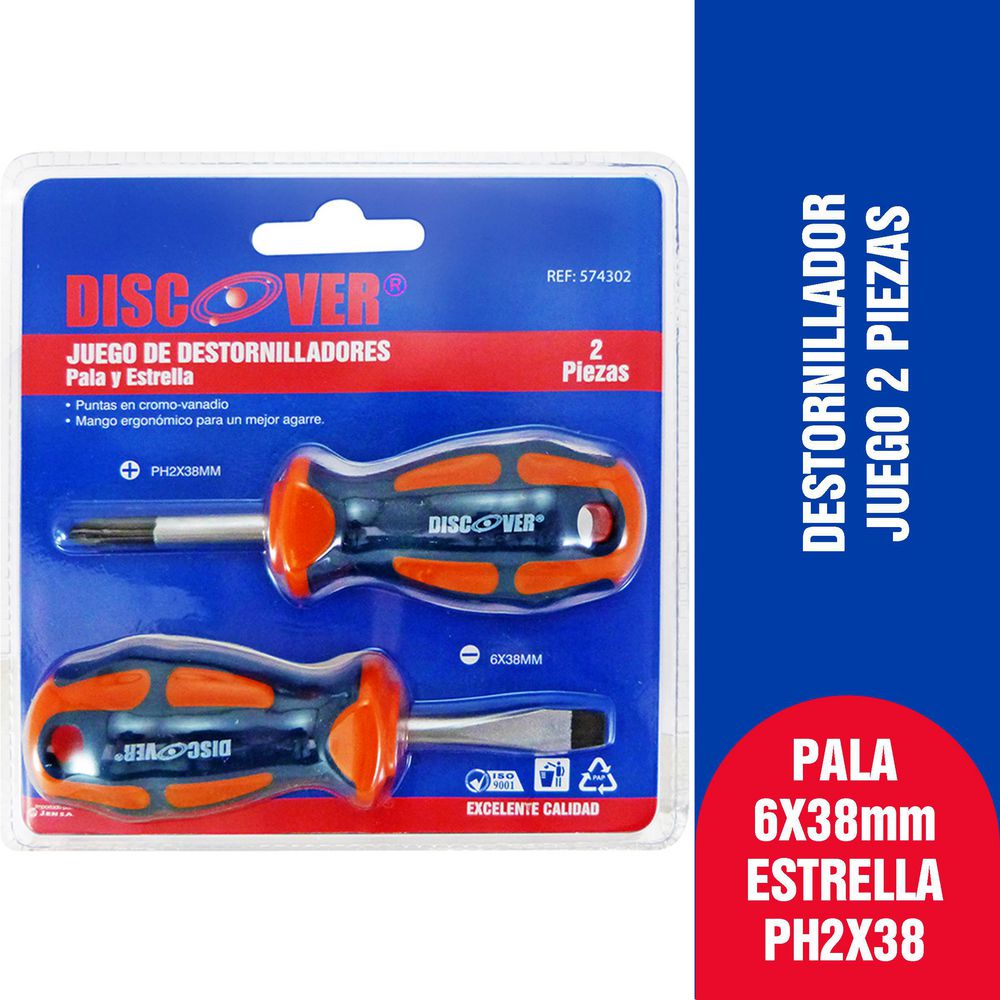 DESTORNILLAD ESTRELLA PH2X38M DISCOVER 574302 DESTORNILLAD ESTRELLA PH2X38M DISCOVER 574302