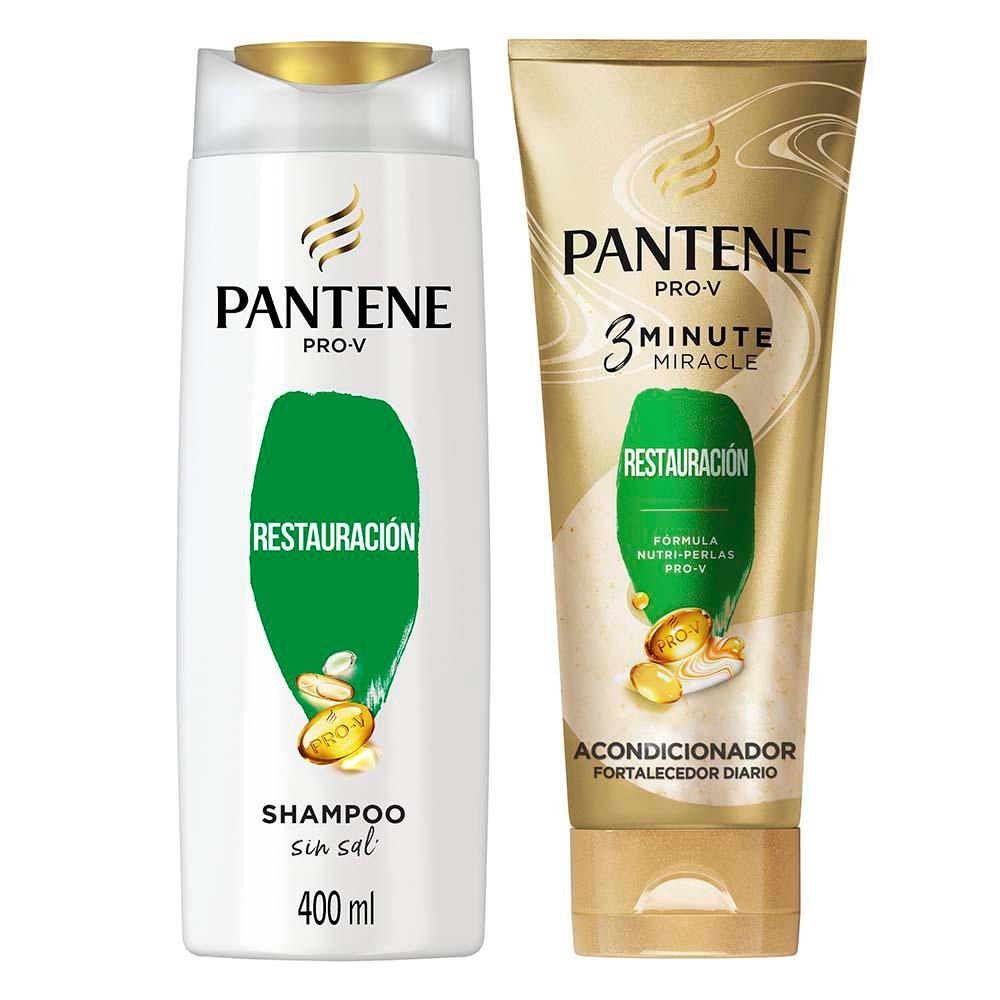 Shampoo + acondicionador PANTENE 3minute miracle restauración (570 ml)