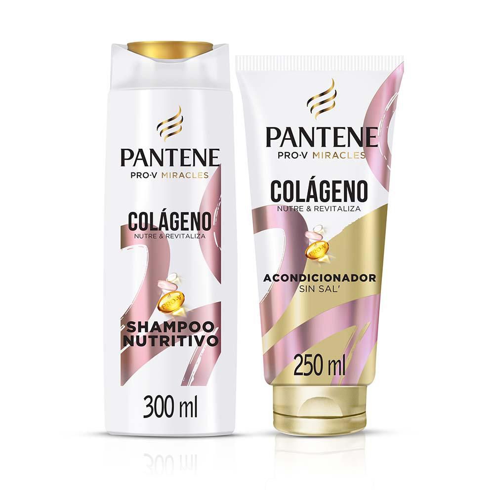 Shampoo + acondicionador PANTENE colágeno nutre y revitaliza (550 ml)