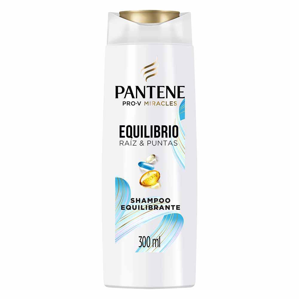 Shampoo PANTENE equilibrio raíz y puntas (300  ml)