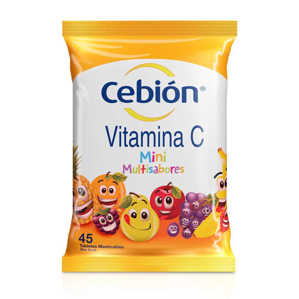 Tabletas masticables CEBION vitamina c para niños (45 und)