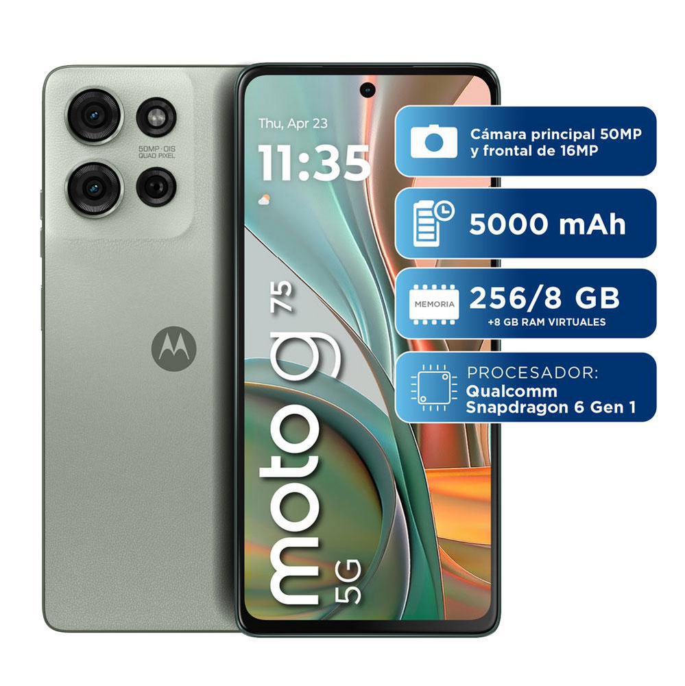 Celular MOTOROLA G75 5G 256 GB 8 GB RAM Verde