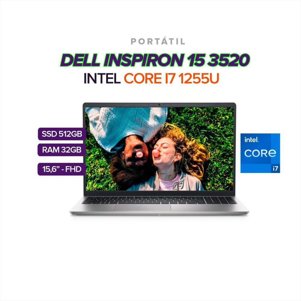 Portatil Dell Inspiron 3520 15.6 Pulgadas Intel Core I7 1255U 32Gb/ Ssd 512Gb M.2