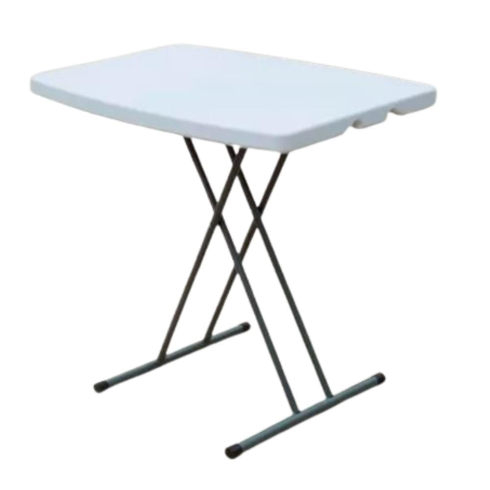 Mesa Auxiliar Rectangular Extensible Plegable 1 Unidad Color Blanco Hogar Decoración