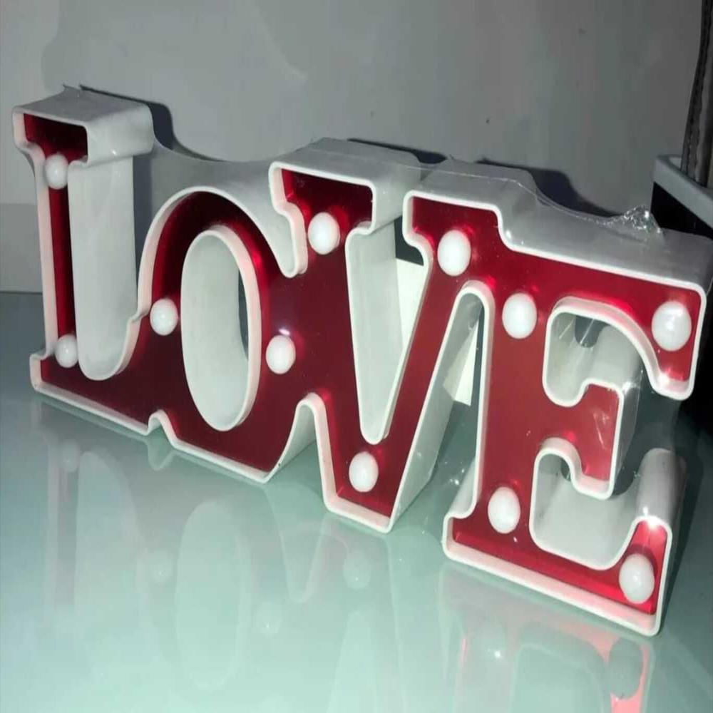 Letras Led Love 3D Rojas Un Toque Romántico Que Enamora img #4