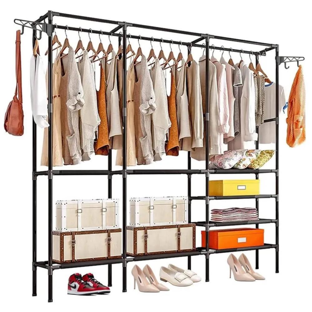 Closet Organizador 3 Espacios Zapatero Perchero Multifuncional