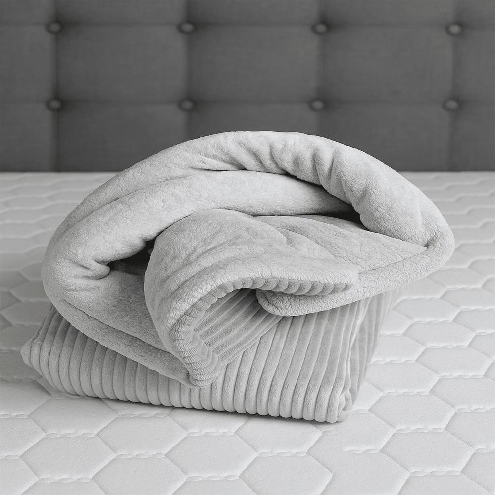 Cobija Terminca Ovejera Acanalada 190X230 Gris Plata