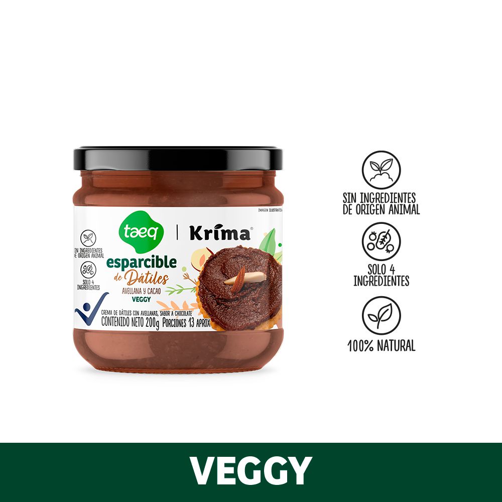 Esparcible TAEQ de dátiles avellana y cacao (200 gr)