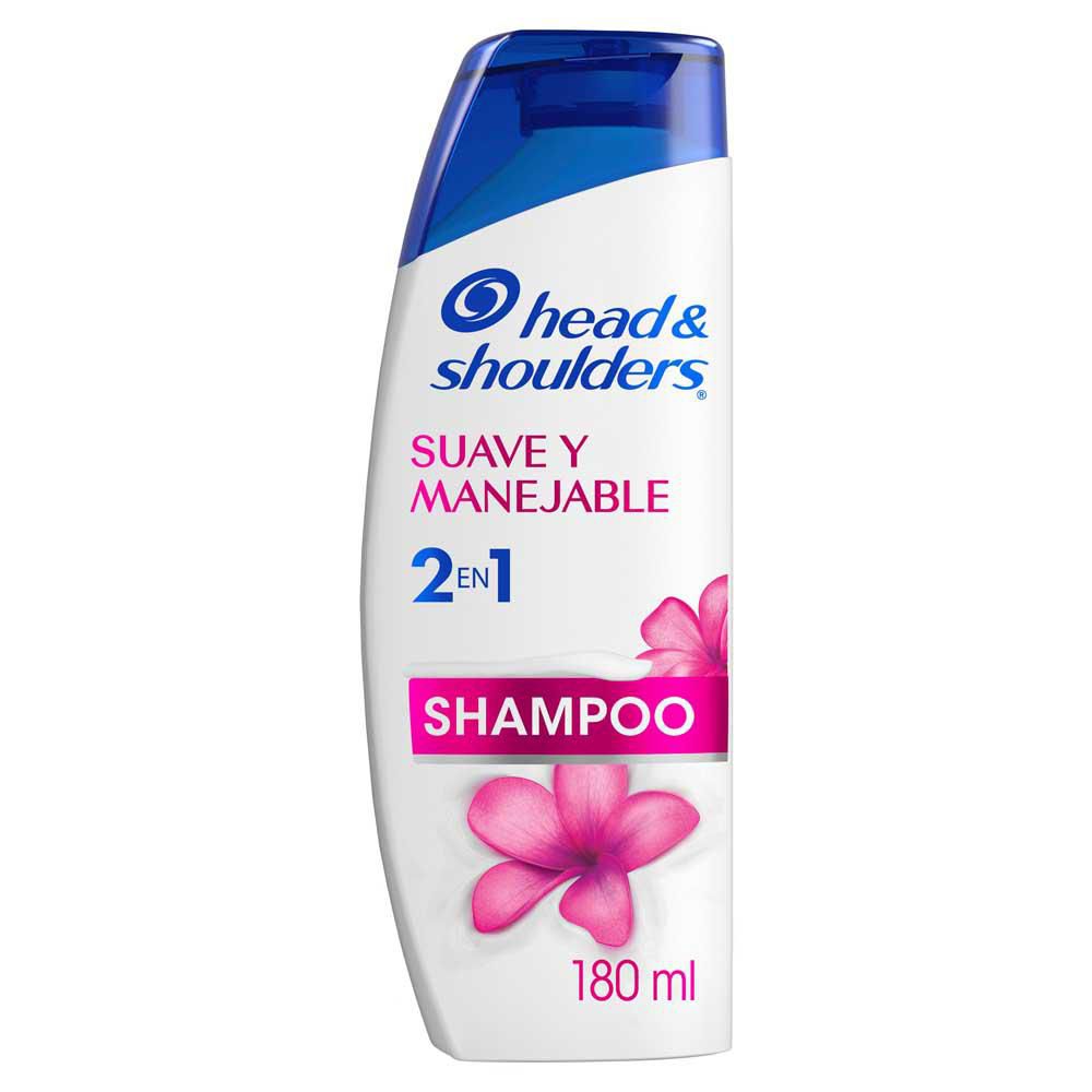 Shampoo H&S 2 en 1 suave y manejable (180 ml)