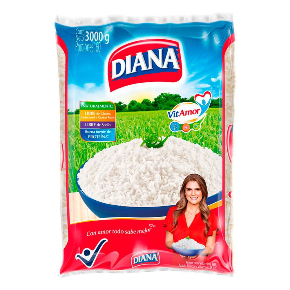 Arroz DIANA blanco vitamor (3000 gr)