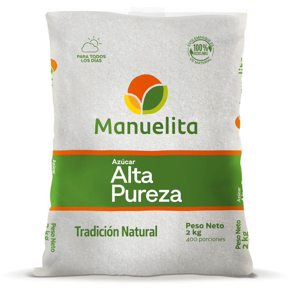 Azúcar MANUELITA alta pureza (2000  gr)
