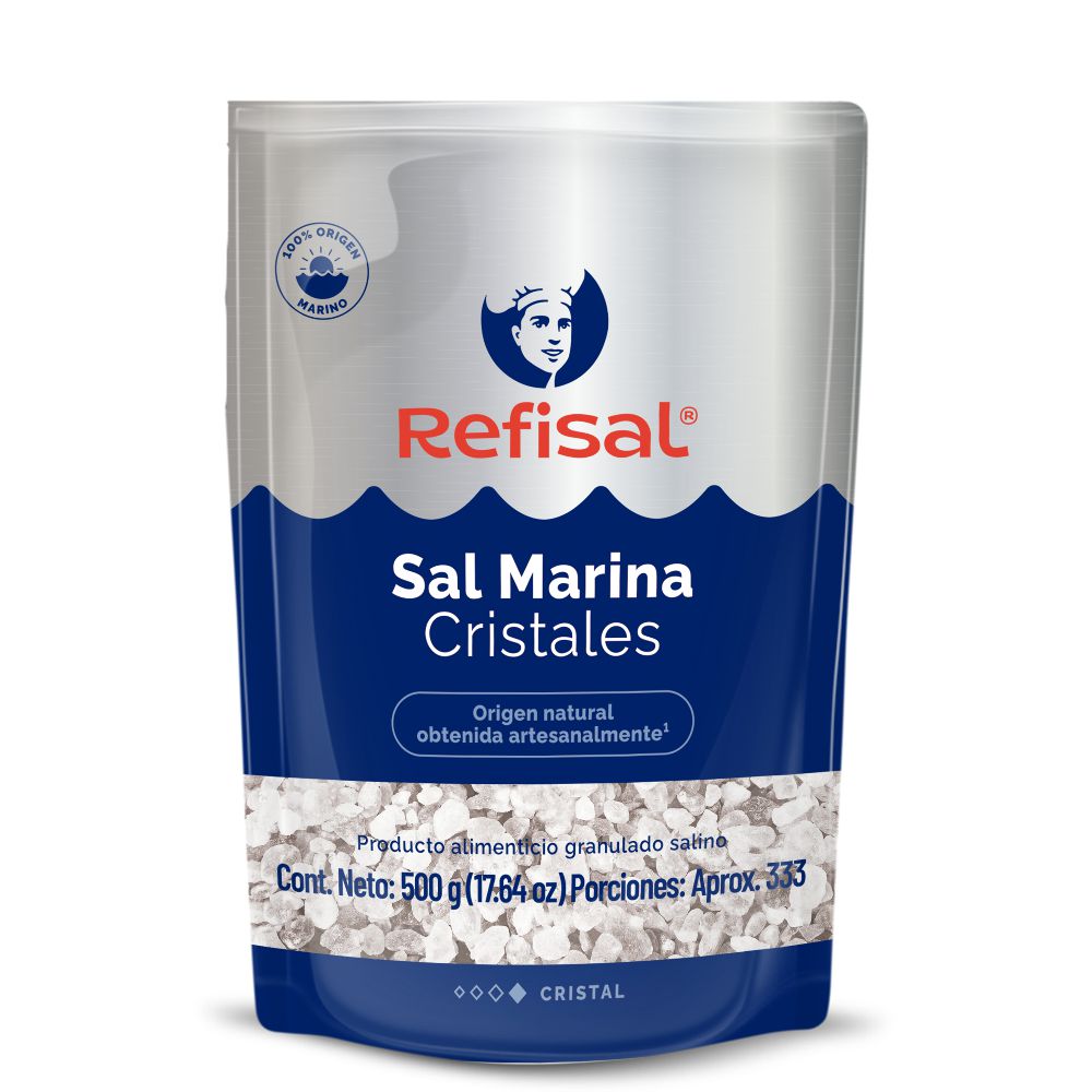 Sal REFISAL marina cristales (500  gr)