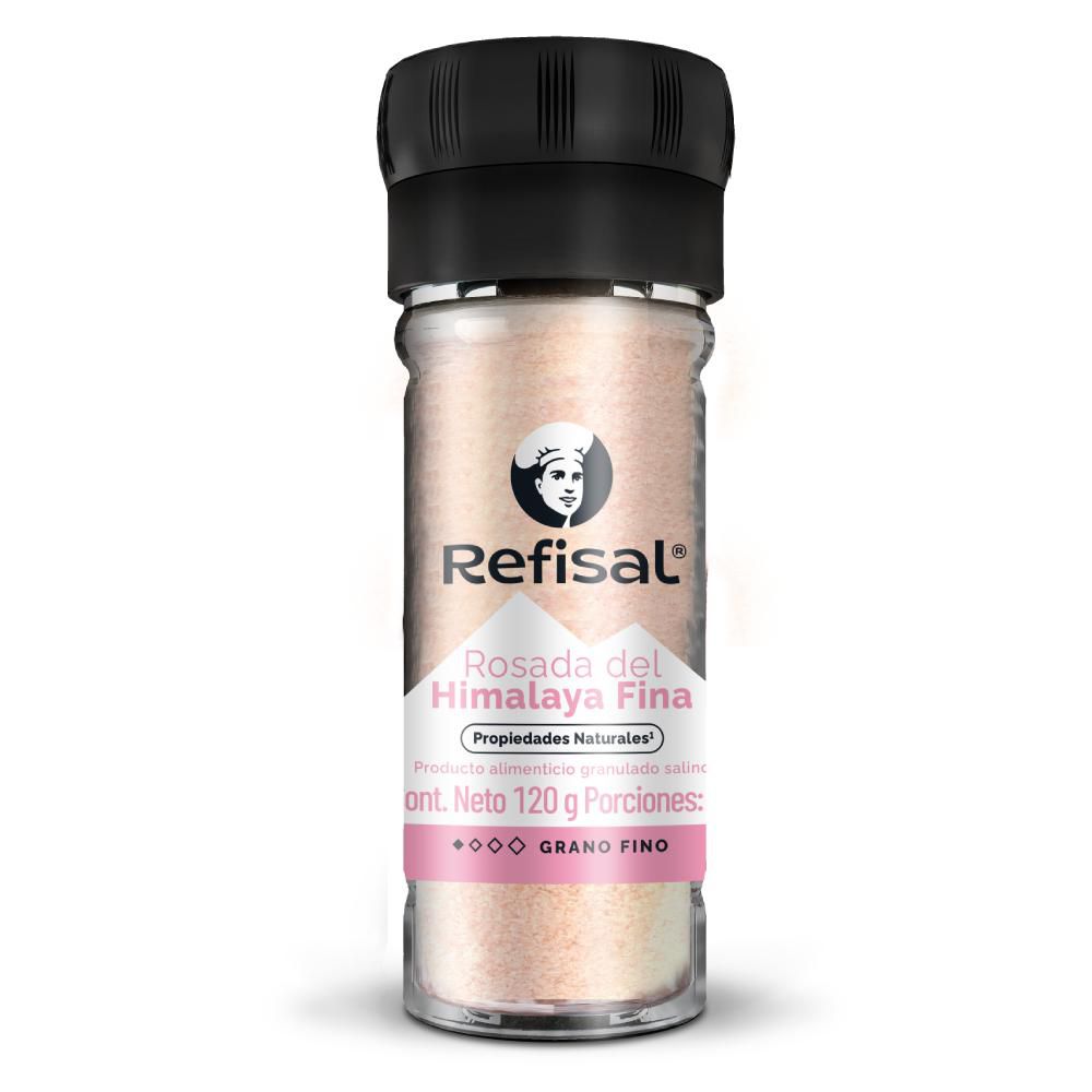 Sal REFISAL rosada del Himalaya grano fino (120  gr)