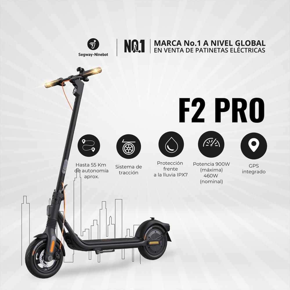 Patineta Electrica 900W F2 Pro Ipx5 E Ipx7 Segway Ninebot img #1