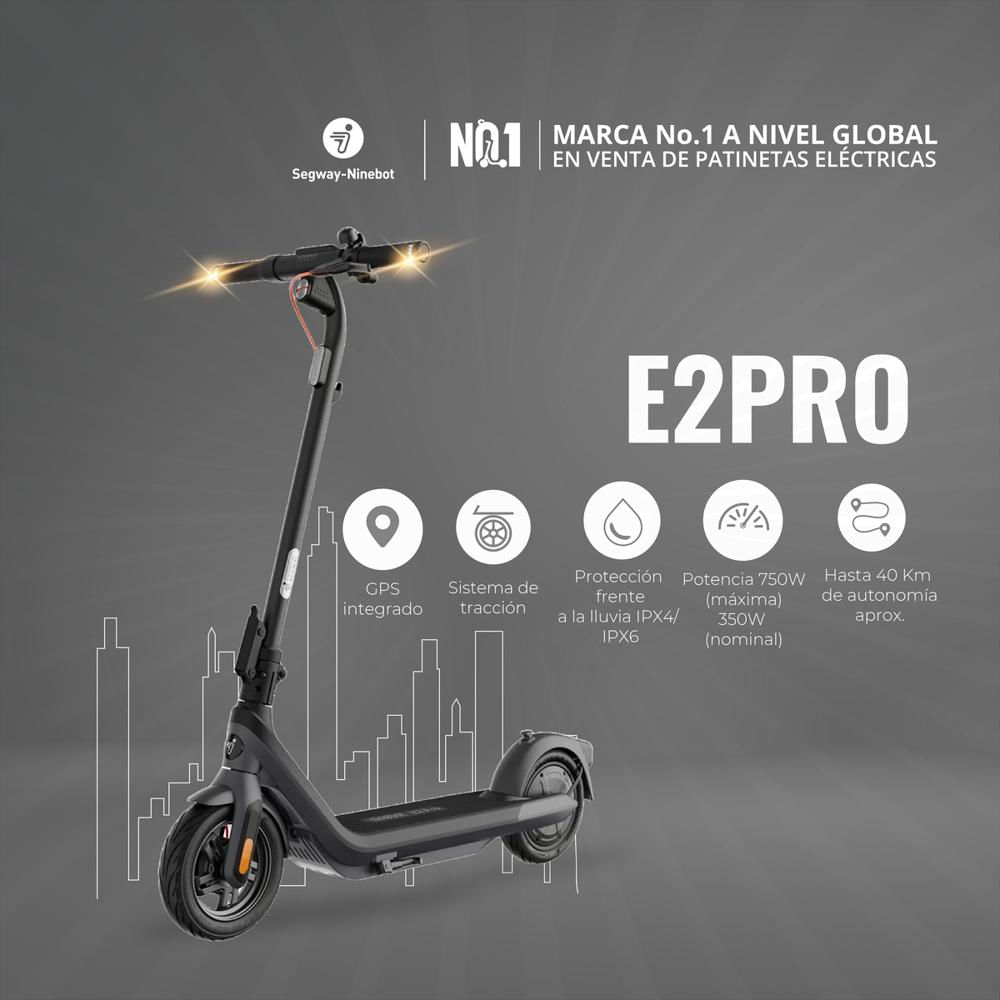 Patineta Eléctrica 750W E2pro + 8064 Gps Segway Ninebot