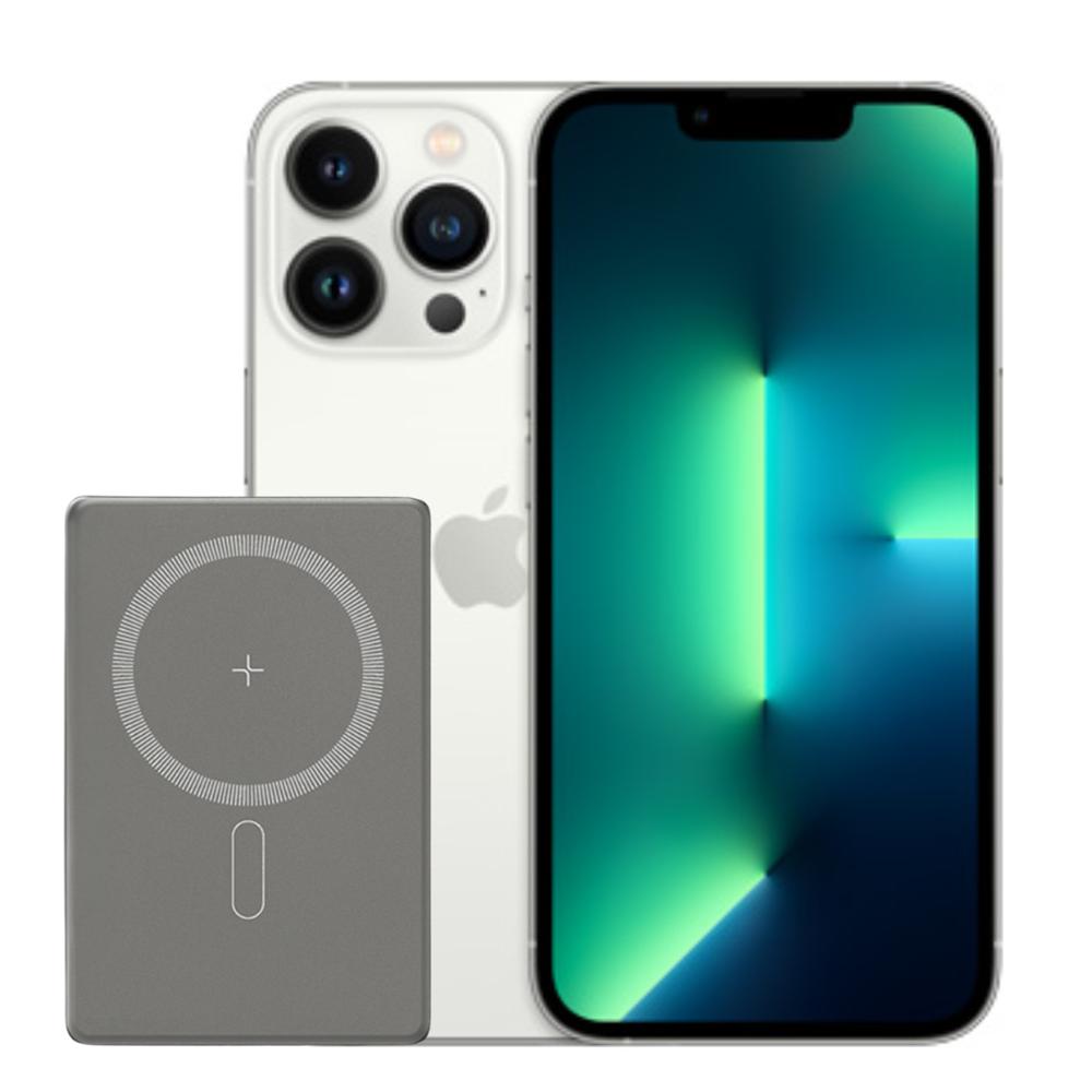 Iphone 13 Pro Max 128Gb Plata Reacondicionado + Power Bank 20W