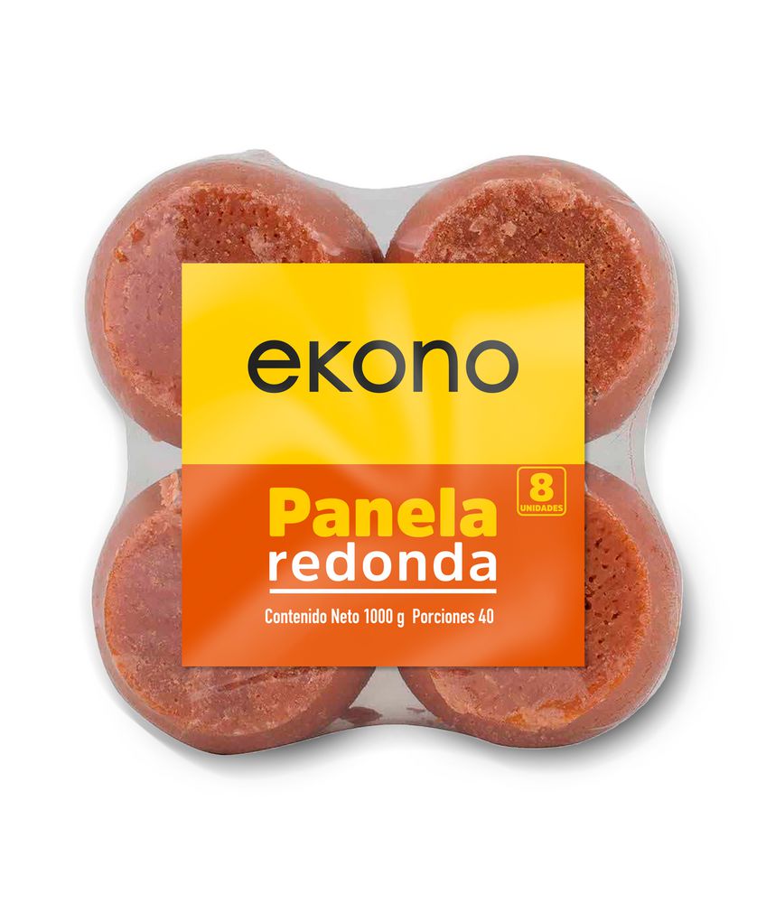 Panela Redonda X 8 unidades EKONO 1000  gr
