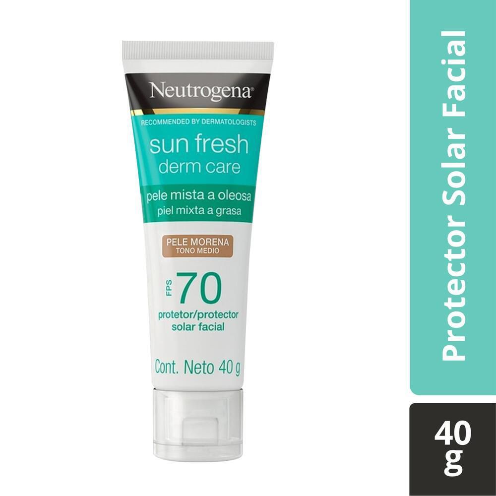 Protector Solar Facial NEUTROGENA Sunfresh Derm Care Tono med FPS70 (40 gr)