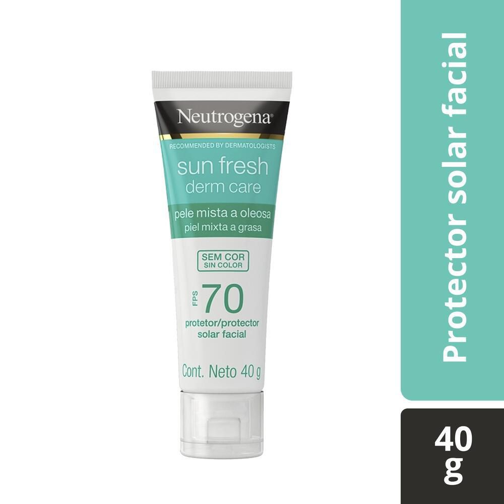 Protector Solar Facial NEUTROGENA Sunfresh Derm Care Sin Color FPS 70 (40 gr)