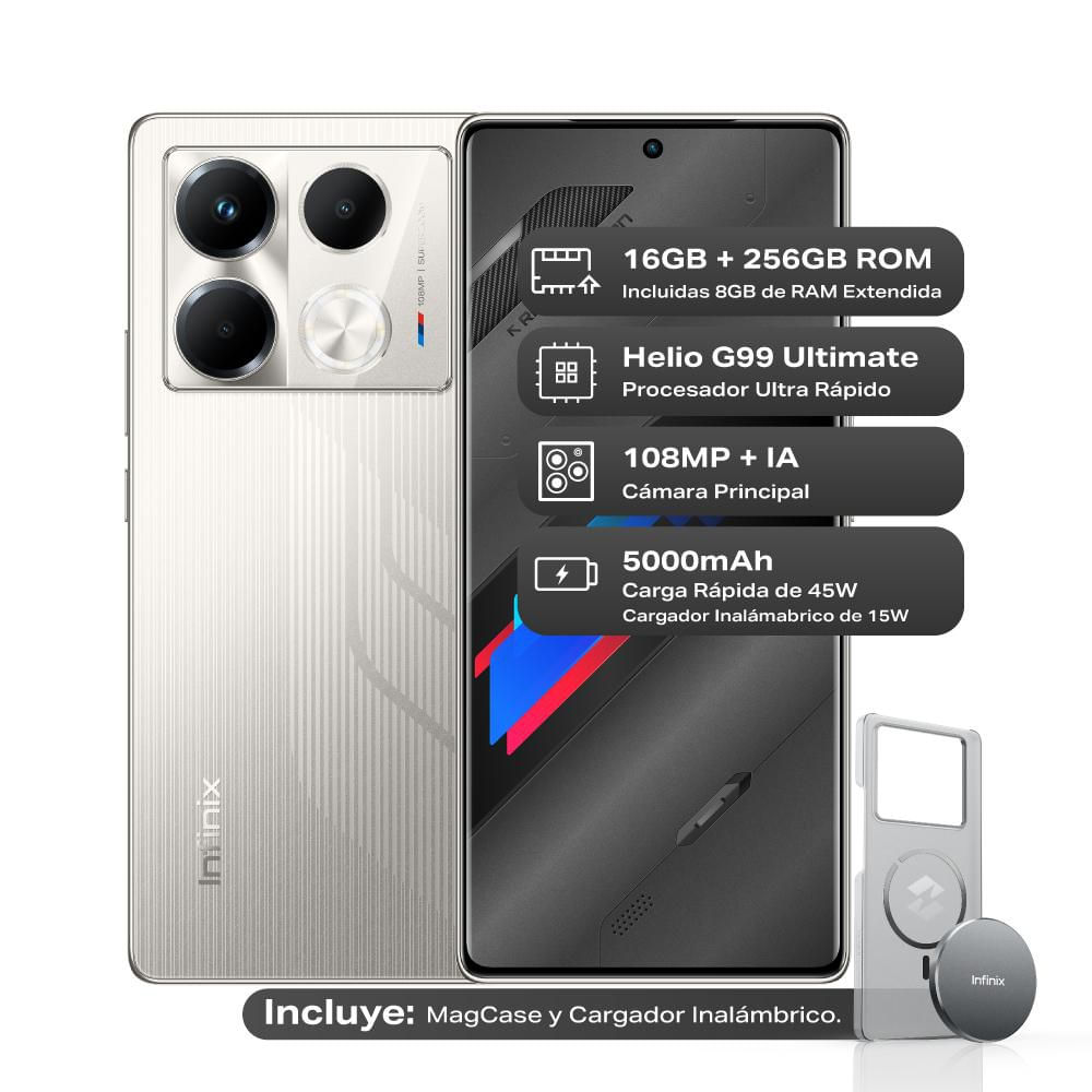 Celular INFINIX NOTE 40 256 GB 8 GB RAM Gris