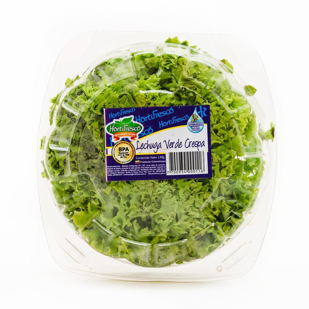 LECHUGA VERDE CRESPA PET 130 gr