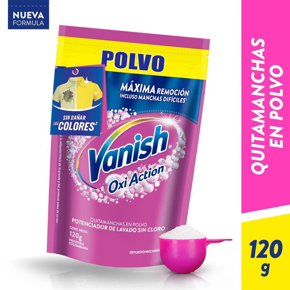 Quitamanchas VANISH polvo rosa (120 gr)