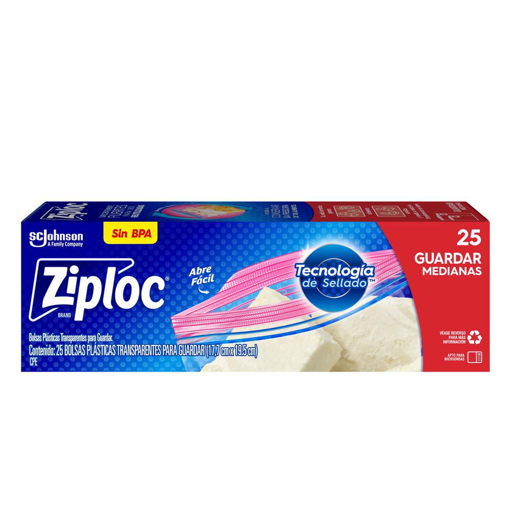 Bolsa Reutilizable Para Guardar Medianas ZIPLOC 643489
