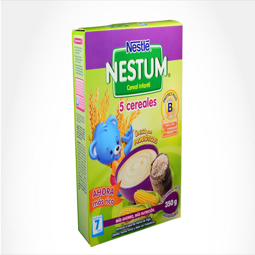 Cereal Infantil Nestum 5 Cereales Caj 1 Bol 350 G