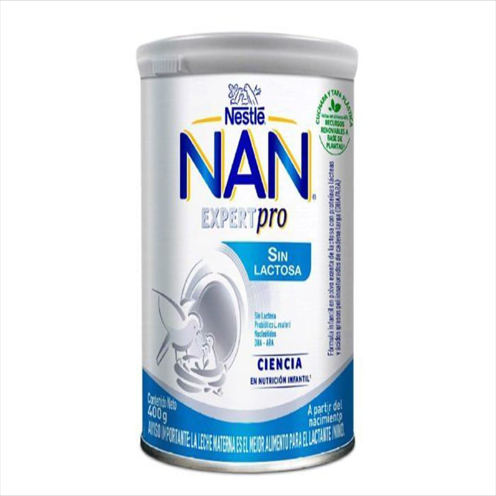 Formula Infantil Nan Sin Lactosa Lat 1 Lat 400 G