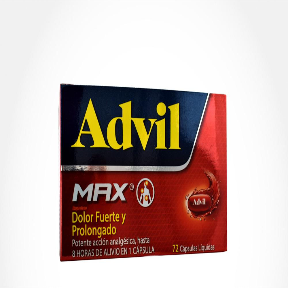 Advil Max Ibuprofeno 400Mg Cap Glt Bla Oral Caj 72 Cap 1 U