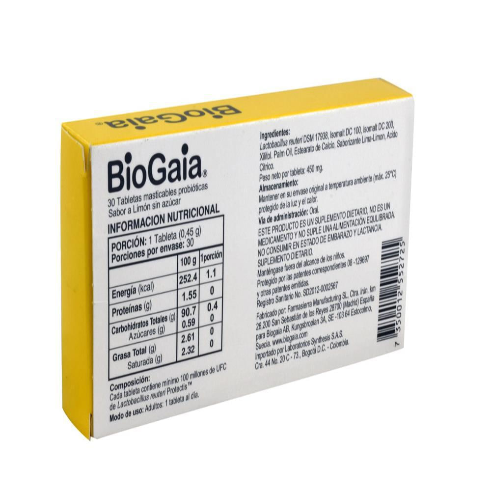 Biogaia Protectis Limon Caj 30 Tab 1 U img #3