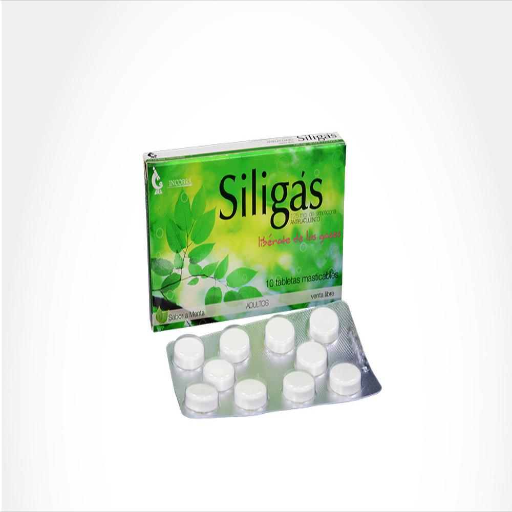 Siligas Simeticona 125Mg Tab Mas Bucal Caj 10 Tab 1 U