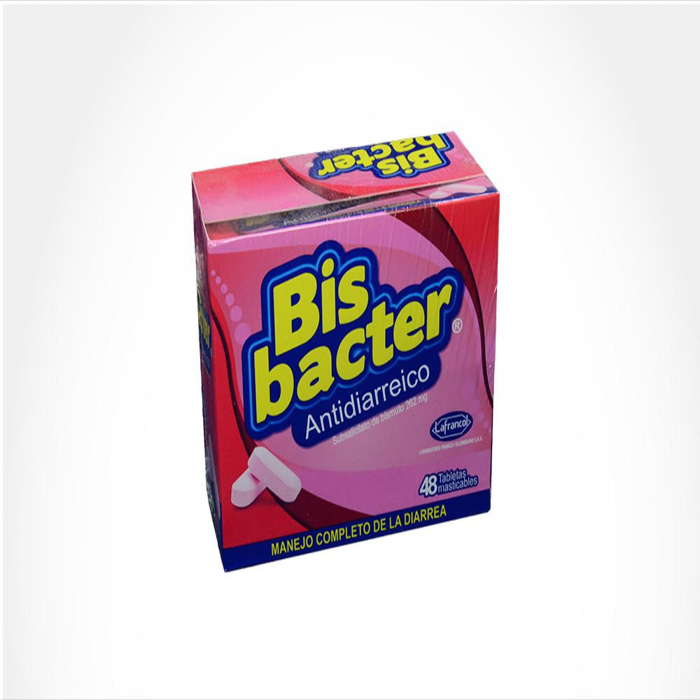 Bisbacter Subsalicilato De Bismuto 262Mg Tab Mas Bucal Caj 48 Tab 1 U